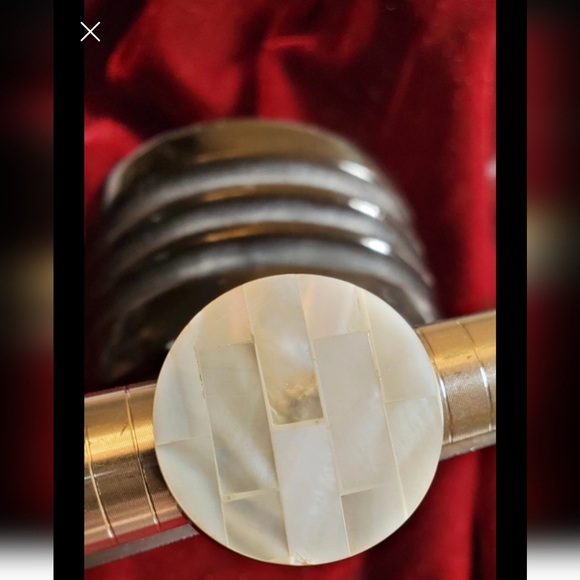 Vtg. Brown Cuff Bracelet and Ring set - Picture 6 of 6